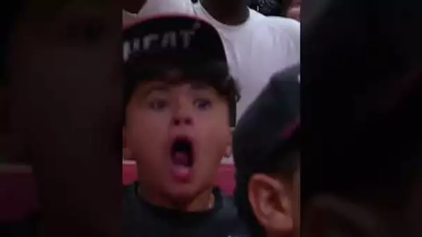Young Heat Fan Goes WILD After Bam Oop 😂 | #Shorts