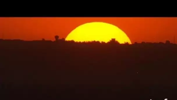 Afrique du Sud : coucher de soleil sur Johannesburg