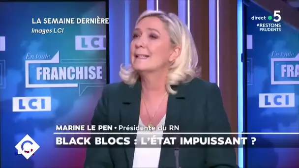 Black blocs, un défi au maintien de l'ordre - C à Vous - 08/12/2020