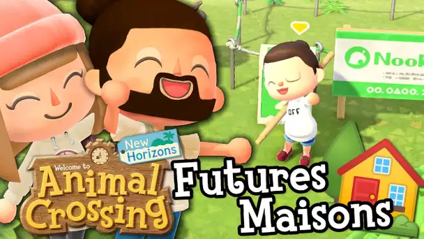 ON CONSTRUIT DES MAISONS POUR LES FUTURS HABITANTS ! | ANIMAL CROSSING NEW HORIZONS EPISODE 8 CO-OP