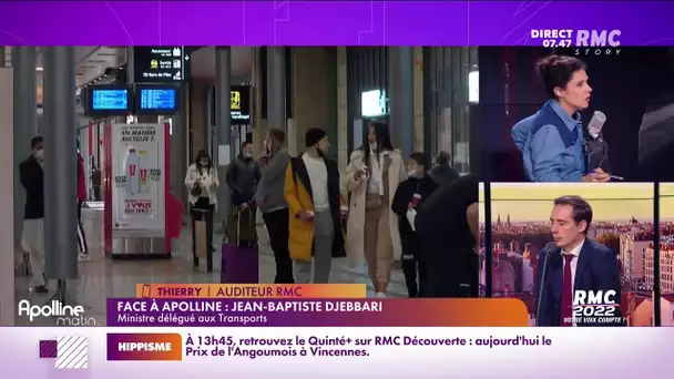 Thierry, auditeur, face au ministre des Transports Jean-Baptiste Djebbari