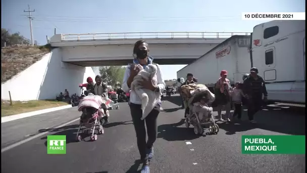 Des centaines de migrants poursuivent leur marche vers la capitale du Mexique