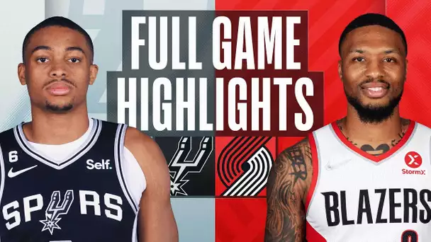 SPURS at TRAIL BLAZERS | FULL GAME HIGHLIGHTS | January 23, 2023