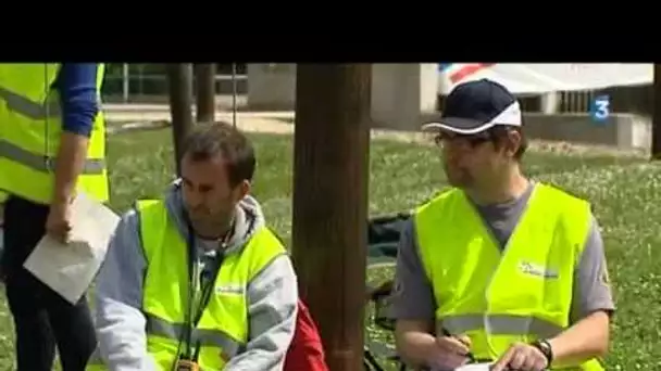 Quand les nageurs se jettent à l&#039;eau