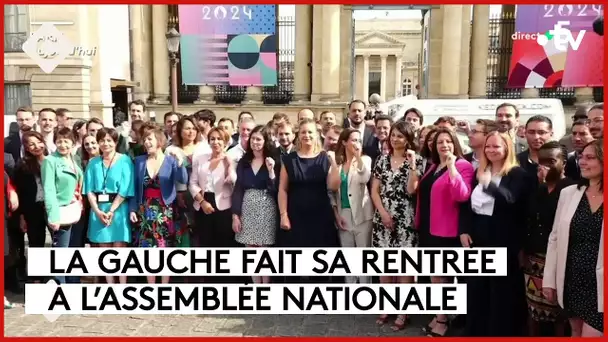 Les députés de gauche accueillis au palais Bourbon - La Story - C à Vous - 09/07/2024