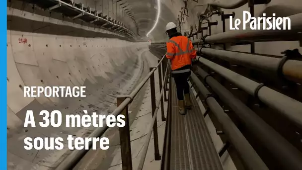 A 30 mètres sous terre, dans l’un des tunneliers qui a creusé le prolongement de la ligne 14 sud