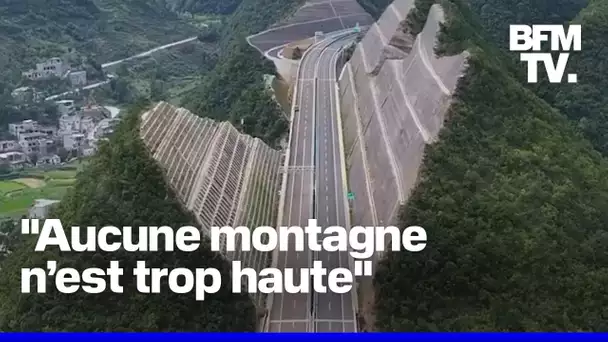 La Chine coupe une montagne en deux pour installer le plus haut pont du monde