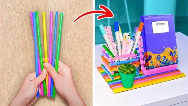 IDÉES DE PAPETERIE SCOLAIRE COOL 😍🎒 ASTUCES & BRICOLAGES SCOLAIRES