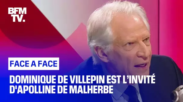 Face-à-Face : Dominique de Villepin