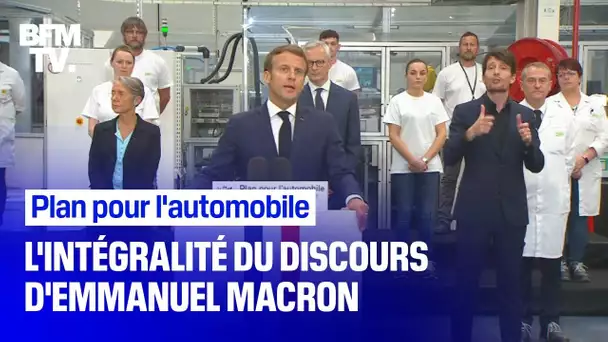 Plan pour l'automobile: le discours d'Emmanuel Macron en intégralité