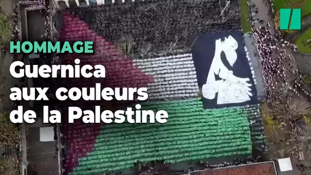 À Guernica, l’impressionnant hommage aux victimes palestiniennes