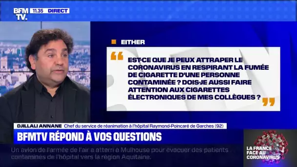 Peut-on attraper le coronavirus en respirant la fumée de cigarette d'une personne contaminée ?