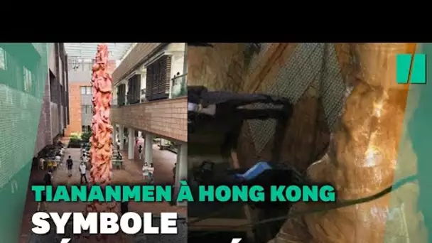À Hong Kong, une statue à la mémoire de la répression de Tiananmen déboulonnée
