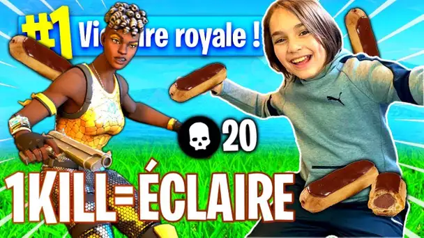 1 KILL = 1 ÉCLAIR AU CHOCOLAT  SUR FORTNITE !