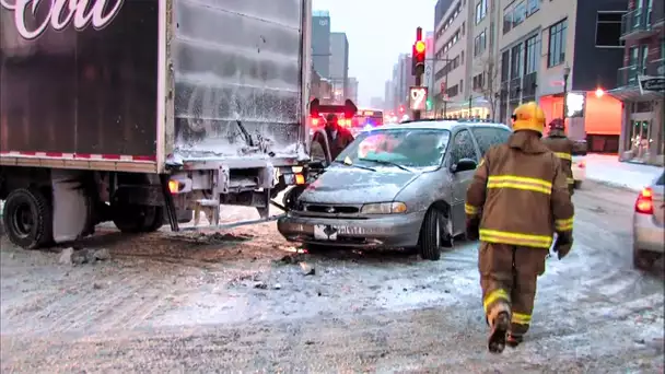 Les pompiers de Quebec en action