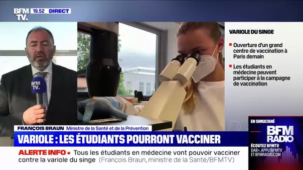 Variole du singe: le ministre de la Santé François Braun est l'invité de BFMTV