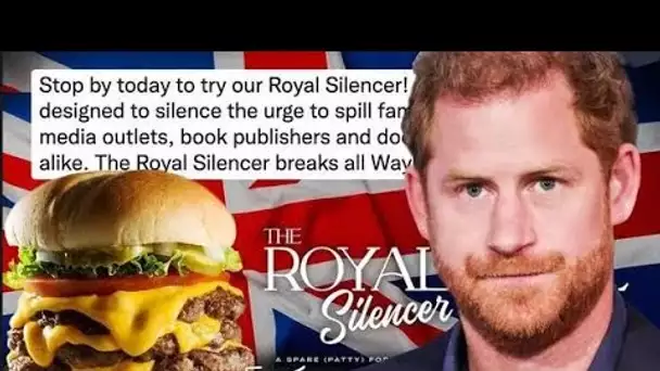Le prince Harry "commérage familial" s'est moqué du lancement du hamburger "Royal Silencer"