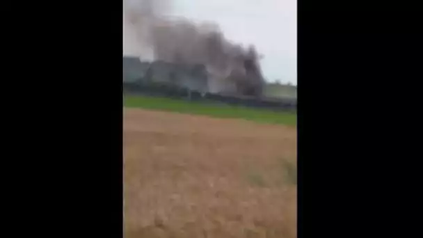 Explosions et incendies au dépôt de munitions de Vimy