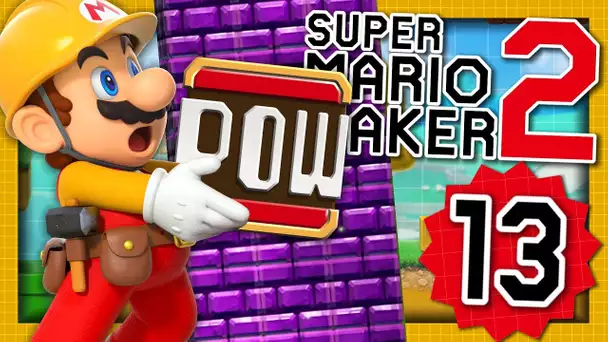 SUPER MARIO MAKER 2 EPISODE 13 : LES BLOCS POW SONT GÉNIAUX  ! MODE HISTOIRE NINTENDO SWITCH