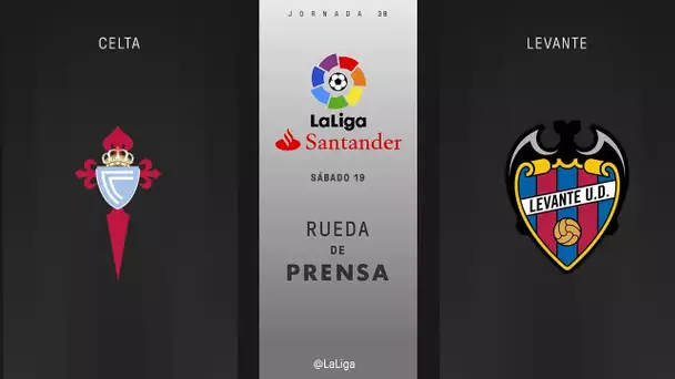 Rueda de prensa Celta vs Levante