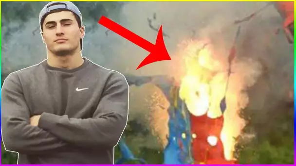 EXPLOSER POT DE PEINTURE AVEC PETARD ! TROLL IbraTV