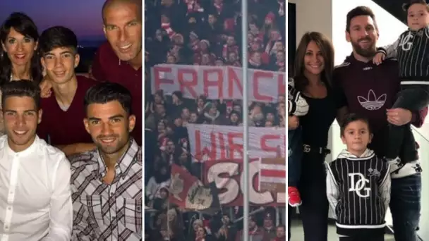 Banderole soutient à Ribéry au bayern Messi en famille , Giroud pas satisfait à chelsea,réal seville