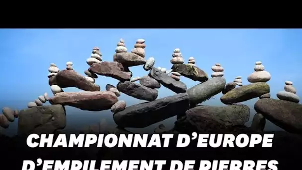Le championnat d'Europe d'empilement de pierres gagné par un français
