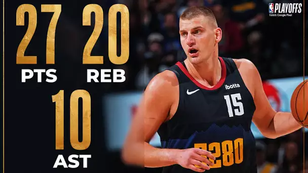 Nikola Jokic's ELECTRIC TRIPLE-DOUBLE PERFORMANCE In Game 2! 👏 | April 22, 2024