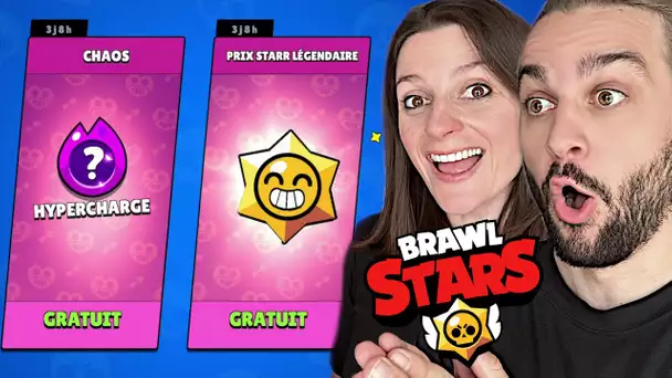 CADEAUX GRATUITS SUR BRAWL STARS ! HYPERCHARGE ET PRIX STARR LEGENDAIRE