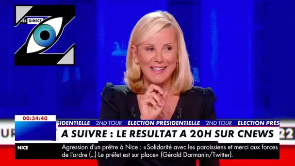 [Zap Télé_Part1] "Marine Macron" : Laurence Ferrari amusée par son propre lapsus ! (25/04/22)