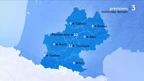 Les prévisions de Météo France de ce mardi :  de la pluie en grande quantité