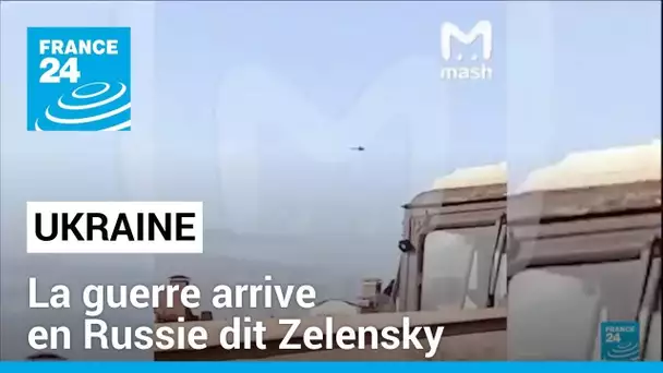 La guerre arrive en Russie dit Zelensky : Kiev réagit aux attaques de drones russes • FRANCE 24