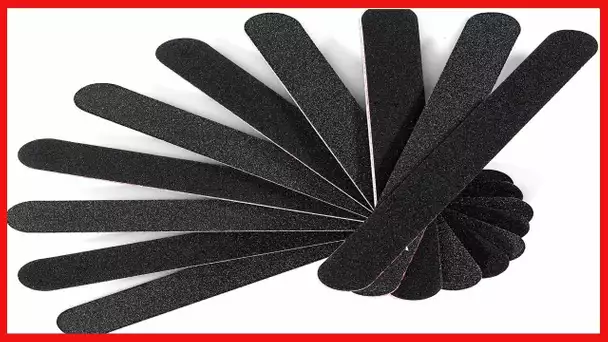 Nail File Emery Board Nail Care Double Sided 100 180 Grit Gel Acrylic Dip Black Nail Buffering Files