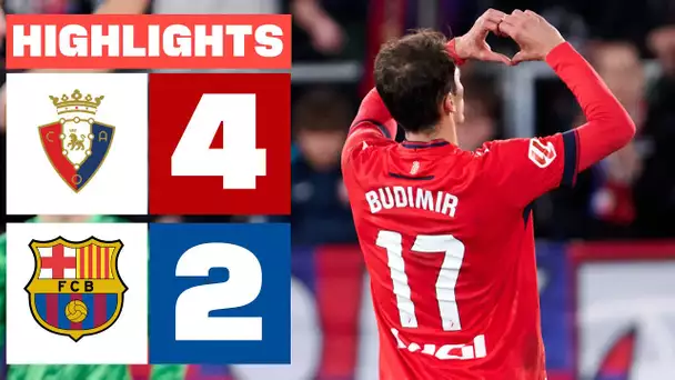 CA OSASUNA 4 - 2 FC BARCELONA | RESUMEN LALIGA EA SPORTS