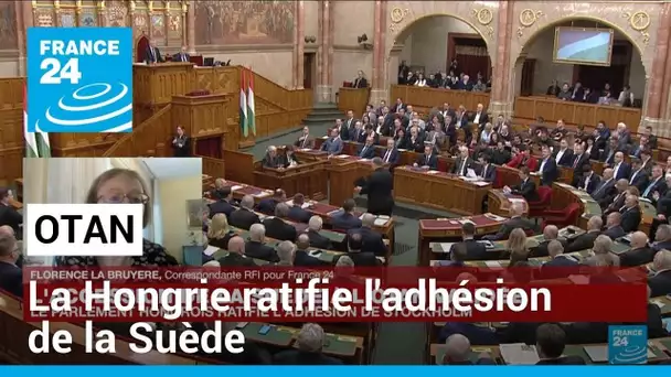 La Hongrie ratifie l'adhésion de la Suède à l'Otan • FRANCE 24