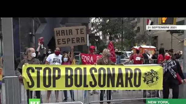 Etats-Unis : manifestation contre Bolsonaro avant son discours devant l’Assemblée générale