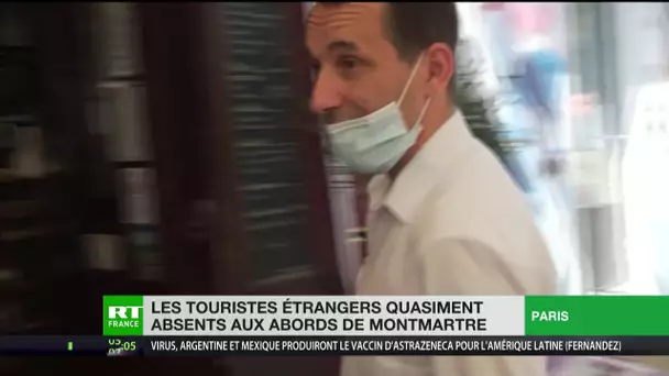Les touristes étrangers quasiment absents de Montmartre