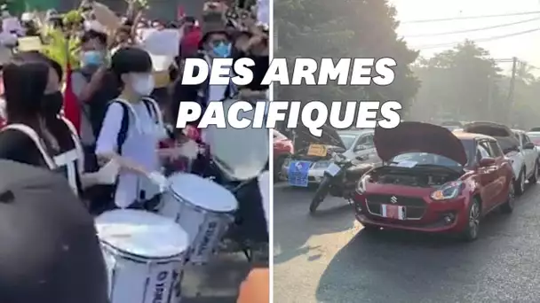 En Birmanie, de la musique et des fausses pannes de voitures pour lutter contre la junte