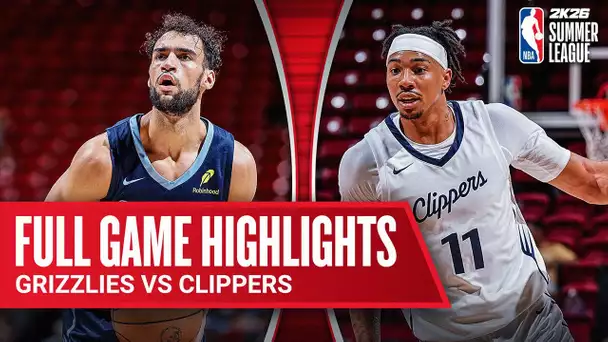GRIZZLIES vs CLIPPERS | NBA SUMMER LEAGUE | FULL GAME HIGHLIGHTS | July 20, 2025