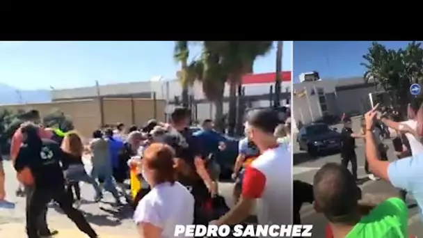 Face aux migrants, Pedro Sanchez chahuté à son arrivée à Ceuta et Melilla