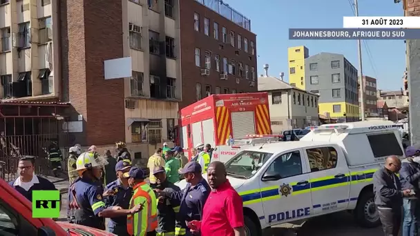 Afrique du Sud : incendie dans un immeuble à Johannesbourg