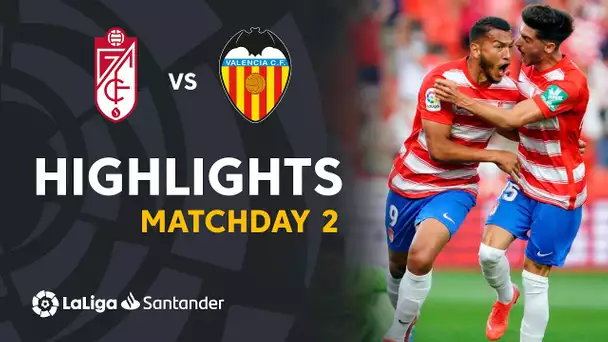 Resumen de Granada CF vs Valencia CF (1-1)