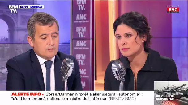Darmanin : "Madame Le Pen fait une rechute d'extrémisme"
