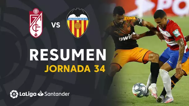 Resumen de Granada CF vs Valencia CF (2-2)