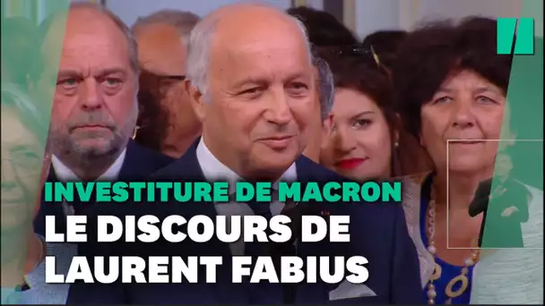 "Un certain malaise démocratique": les mots de Fabius à Emmanuel Macron