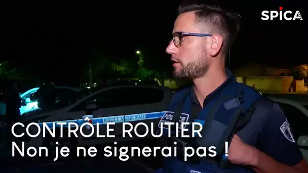 Contrôle routier, non je ne signerai pas !