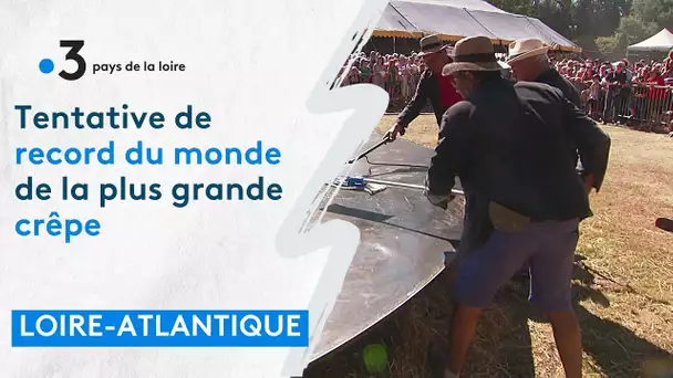 Tentative de record du monde de la plus grande crêpe