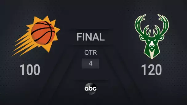 Bucks @ Suns Game 3 | #NBAFinals on ABC Live Scoreboard