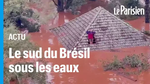 Brésil : des villes entières sous les eaux après des pluies intenses