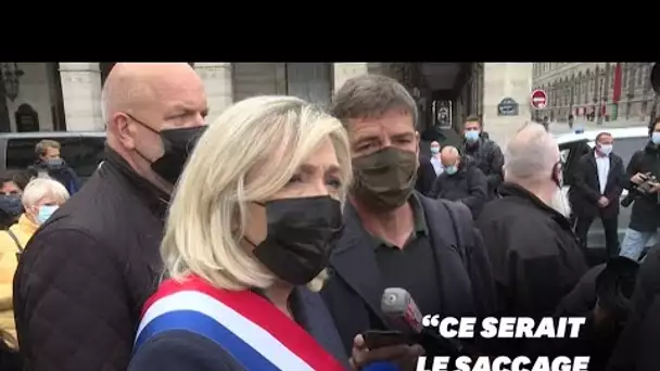 Le Pen prédit un "chaos général" en cas de réélection de Macron